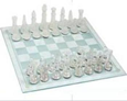 שחמט זכוכית בגודל בינוני